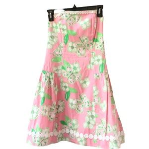 Lilly Pulitzer Strapless Floral Fit and Flare Mini Dress MOVING SALE